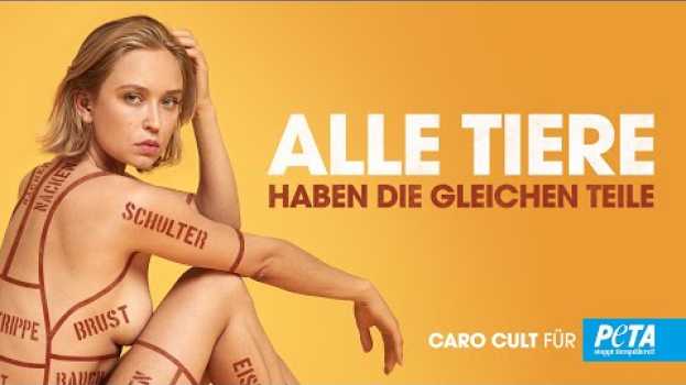 Video Caro Cult zieht sich für PETA aus: „Alle Tiere haben die gleichen Teile!“ in Deutsch
