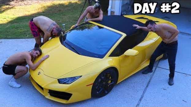Видео Last To Remove Hand, Gets Lamborghini Challenge на русском