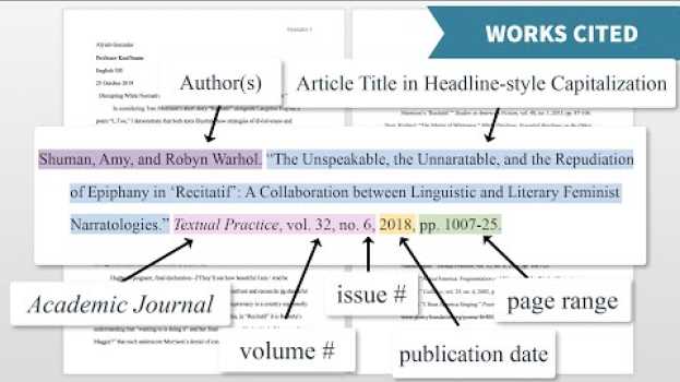 Video Introduction to Citation Styles: MLA 9th ed. in English