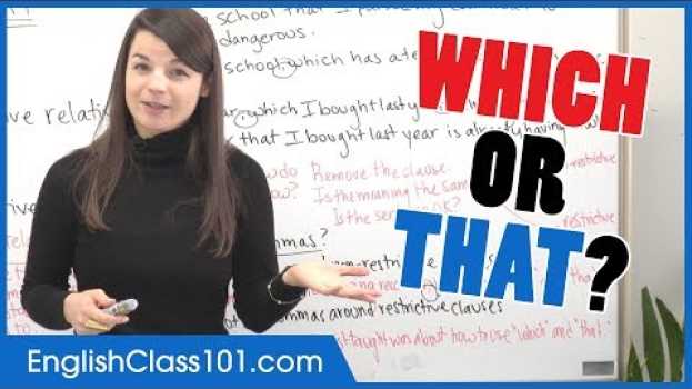 Video Which or That? Relative Clauses for Beginners - Basic English Grammar su italiano