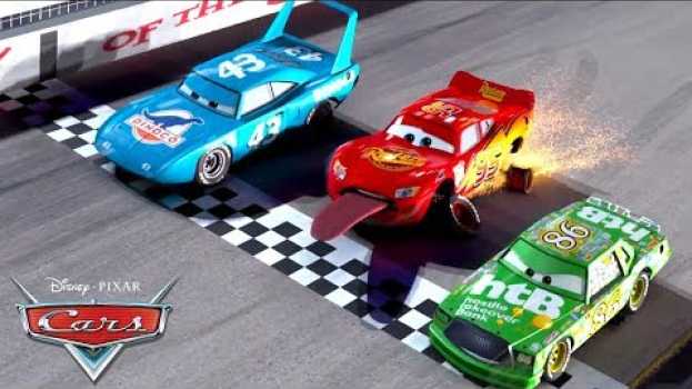 Video Lightning Loses His Tires! | Pixar Cars in English