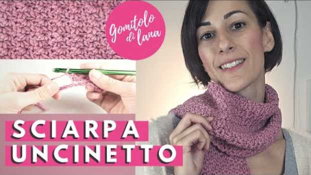 Видео SCIARPA UNCINETTO A PUNTO ACACIA: tutorial facile per una sciarpa di lana in 3 ore (crochet scarf) на русском