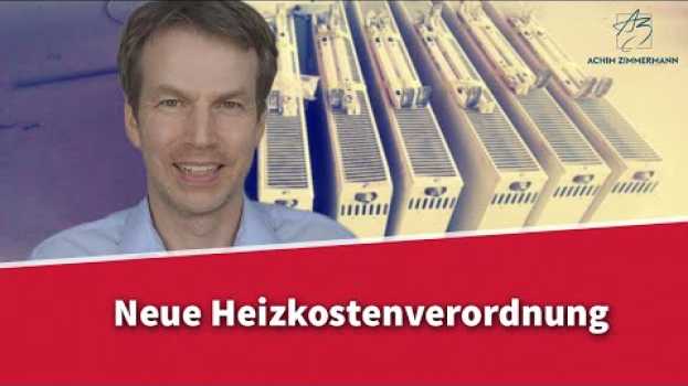 Video Neue Heizkostenverordnung - das ändert sich alles! | Rechtsanwalt Dr. Achim Zimmermann en français