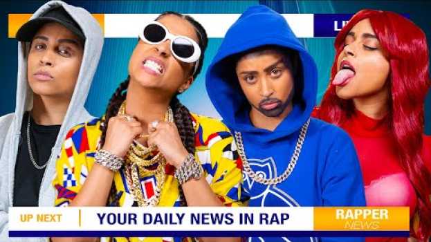 Video If Rappers Were News Reporters em Portuguese