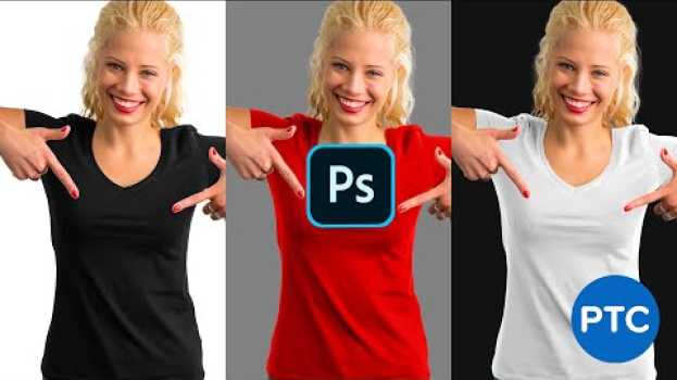 Video Best Way To Turn BLACK Into ANY COLOR in Photoshop [Including White!] en français