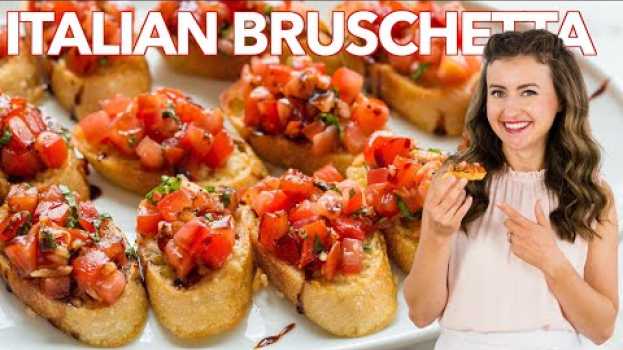 Video How to Make Italian BRUSCHETTA - Easy Appetizer em Portuguese