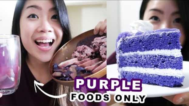 Video I Only Ate Purple Foods For 24 Hours em Portuguese
