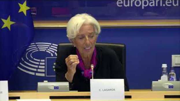 Video Christine Lagarde - Climate change risk should be at the core of any institution's mission in Deutsch