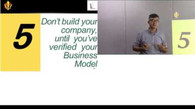 Video P5/5: Vérifier le Business Model avant de créer une compagnie in English