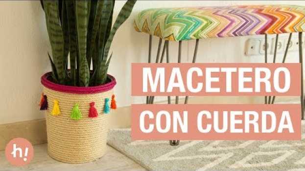 Video Cómo hacer un macetero con cuerda · Handfie DIY en Español