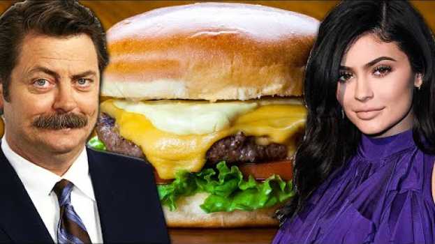 Video Which Celebrity Makes The Best Burger? em Portuguese