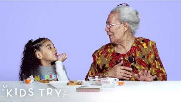 Video Kids Share Their Favorite Snacks With Their Great Grandparents | Kids Try | HiHo Kids en français