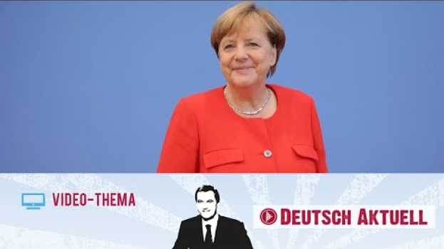 Видео Deutsch lernen mit Videos | Angela Merkel: ein Rückblick in Bildern | mit deutschen Untertiteln на русском