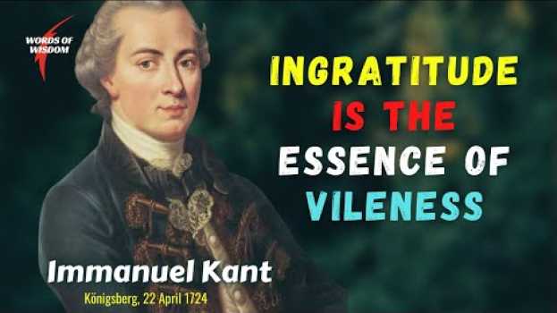 Video 22 Uplifting Quotes By Immanuel Kant |  words of wisdom en français