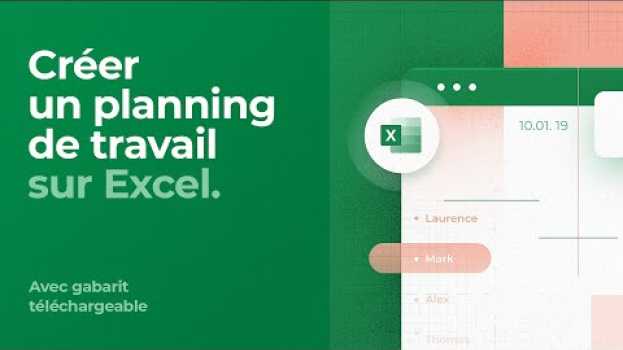 Video Comment faire un planning de travail sur Excel en Español