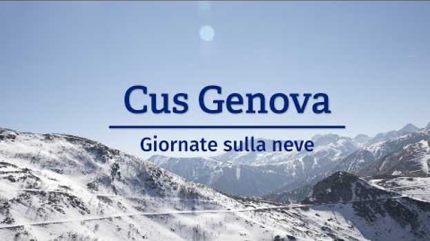 Video Giornate sulla neve del CUS Genova in Deutsch