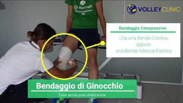 Video Il Bendaggio di Ginocchio con Ossido di Zinco + Compressivo - Volley Clinic in Deutsch
