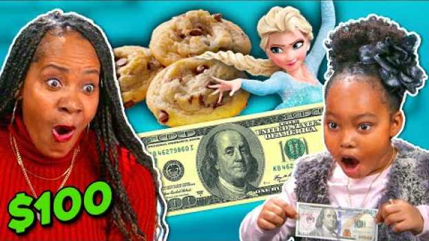 Видео Parents Try Guessing What Their Kid Will Do With $100 | What Would My Kid Do? #9 (Frozen, Cookies) на русском