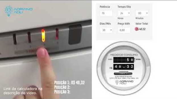 Video Quanto uma geladeira gasta de energia elétrica? en français