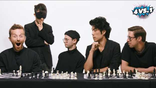 Video Can 4 Guys Beat A Blindfolded Chess Master? • The Try Guys: 4 Vs. 1 in Deutsch