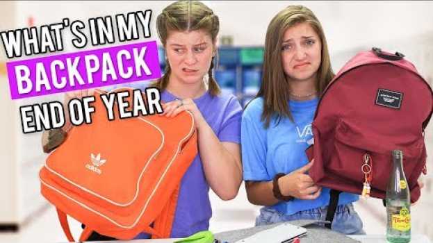 Video What’s in My Backpack?? (End of School Year 2019) en Español