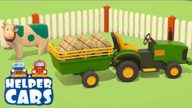 Video Cartoni animati per bambini: Helper cars - I veicoli da lavoro e la fattoria in English