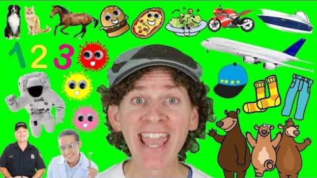 Video My First 100 Words in English Chant With Matt | Numbers, Colors, Animals | Learn English Kids su italiano