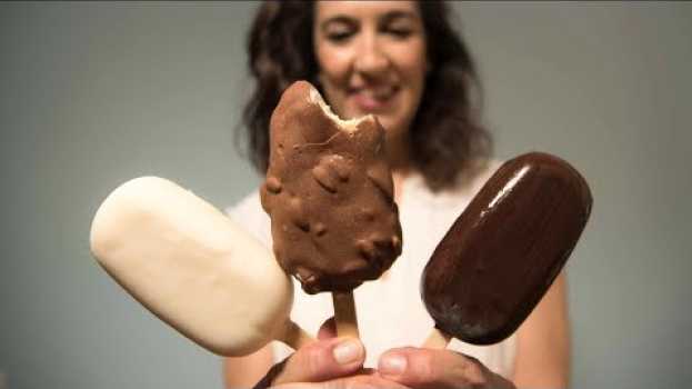 Video Como fazer gelados (sorvetes) Magnum em casa - sem maquina para gelados (sorvete) su italiano