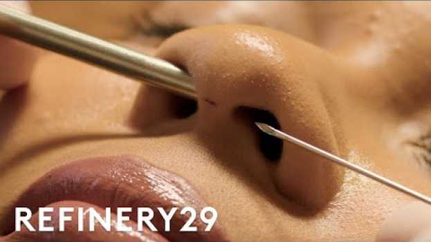 Video I Got A Septum Nose Piercing For The First Time | Macro Beauty | Refinery29 na Polish