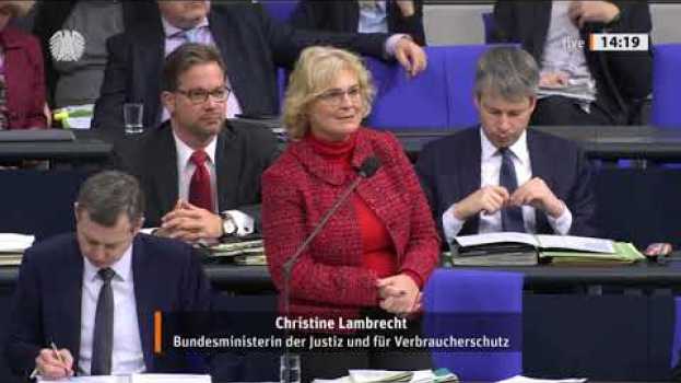 Video Meine Frage an Justizministerin Lambrecht zu §219a StGB en français