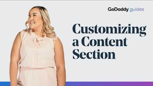 Video How to Add & Customize Your GoDaddy Website Sections en français