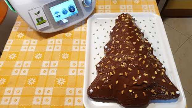 Video Torta alberello al cacao con glassa al cioccolato per bimby TM6 TM5 TM31 em Portuguese