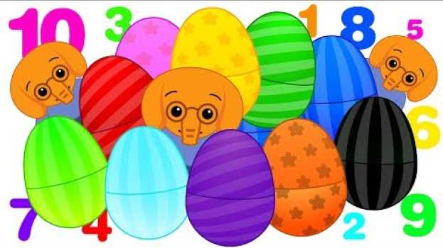 Video 10 Huevos Sorpresa Gigantes de Colores con Elefantes ♫ Juegos y Canciones Infantiles ♫ Plim Plim in English