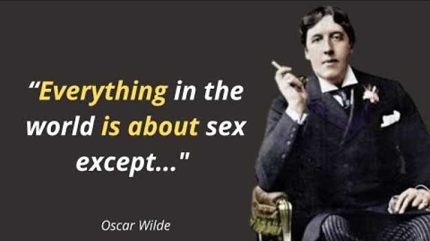 Video Oscar Wilde's Quotes which are more known in youth to not to lament in Old Age em Portuguese