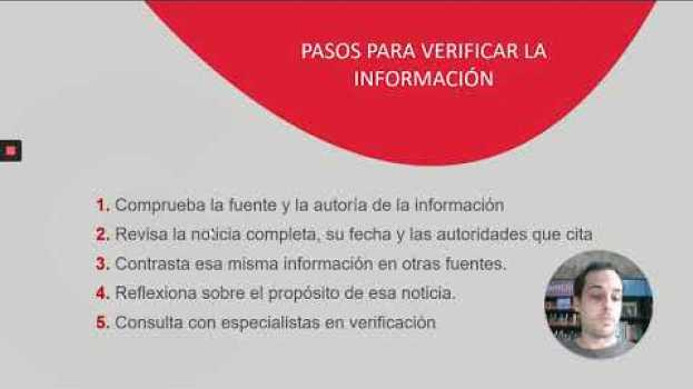 Video ¿Cómo verificar las noticias falsas que recibimos en redes sociales? en Español