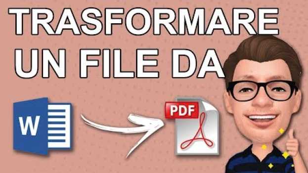 Видео Come Trasformare un File Word in PDF o Salvare un Word direttamente in PDF на русском