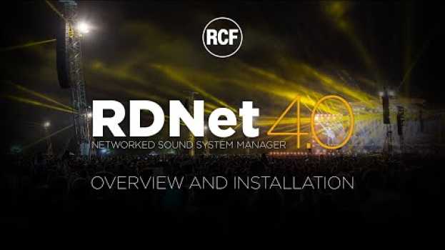 Video Zarys ogólny i Instalacja RDNet 4 od RCF (Napisy) in English
