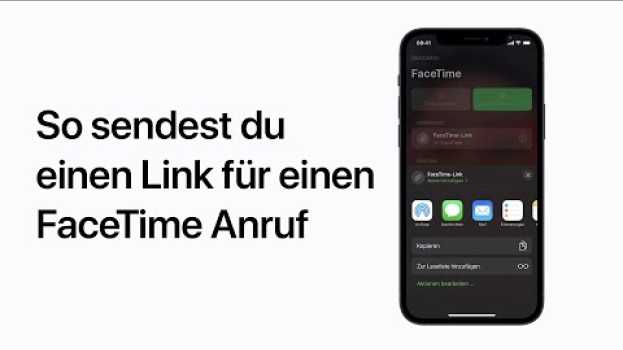 Video So sendest du einen Link für einen FaceTime Anruf | Apple Support su italiano