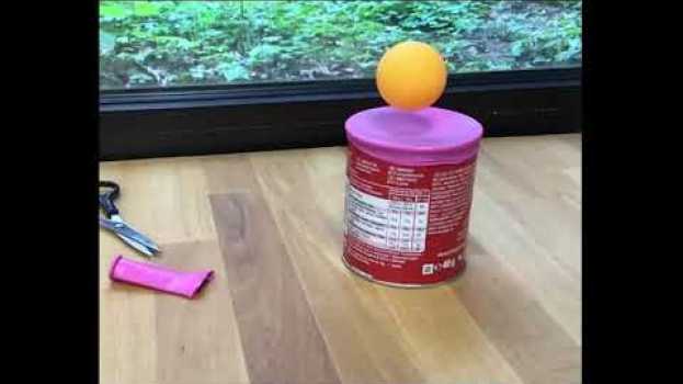 Video Supertrampolin aus der Chipsdose, ein kleines Upcyclingexperiment mit Luftballon und Tischtennisball in Deutsch