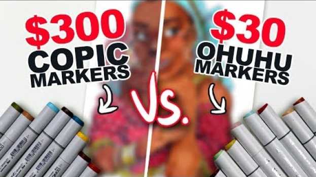 Video WHAT'S THE DIFFERENCE?! | Cheap Vs. Expensive Markers | Side-by-Side Demo | Ohuhu v. Copic en Español