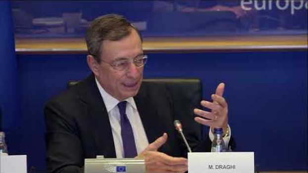 Video Draghi: Quantitative Easing is probably not the best way to allocate liquidity em Portuguese