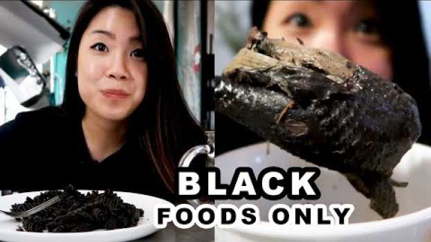 Video I Only Ate Black Foods For 24 Hours em Portuguese