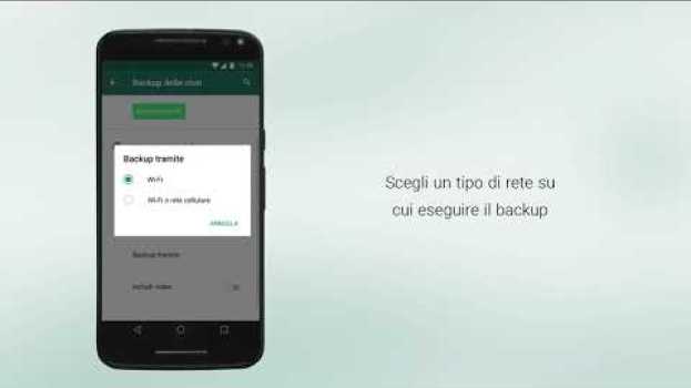 Видео Come eseguire il backup dell'account WhatsApp su Android на русском