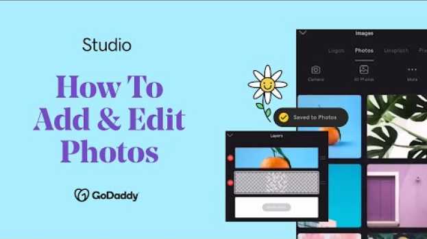 Video How to Add & Edit Photos | GoDaddy Studio em Portuguese