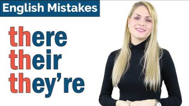 Video THERE THEIR THEY'RE | Common English Spelling + Pronunciation Mistakes en français