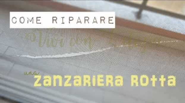 Video Come RIPARARE ZANZARIERA ROTTA e come LAVARE le ZANZARIERE em Portuguese