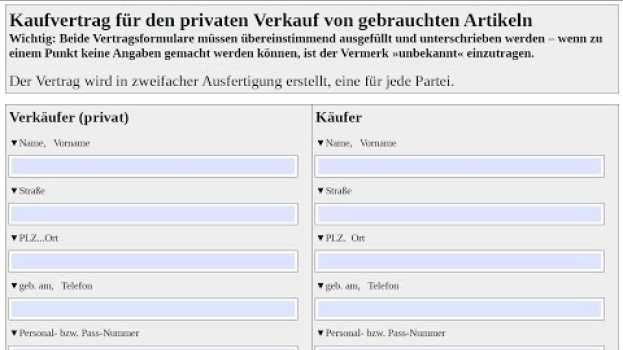 Video Ein ausfüllbares Formular erstellen in Writer - LibreOffice 6 (German/Deutsch) in Deutsch