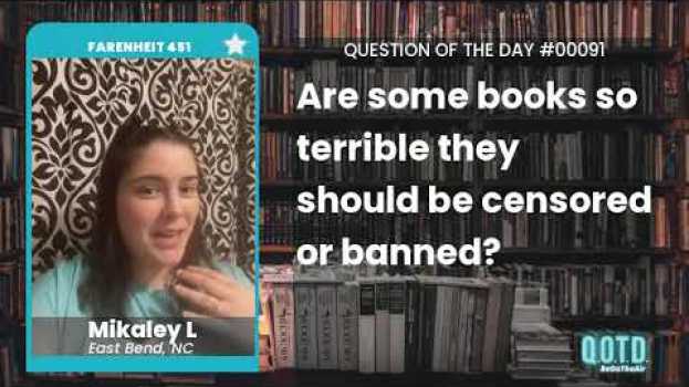 Video Mikaley doesn't want someone's book opinions to affect another's reading. So true! na Polish
