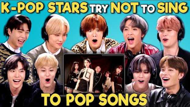 Видео K-pop Stars React To Try Not To Sing Along Challenge (NCT 127 엔시티) на русском