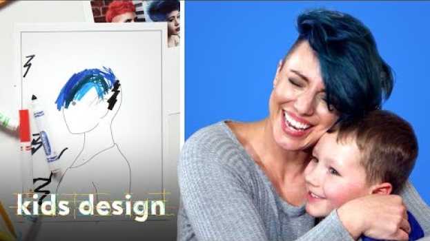 Video Kids Give Their Mom a Wild New Hairstyle | Kids Design | HiHo Kids na Polish